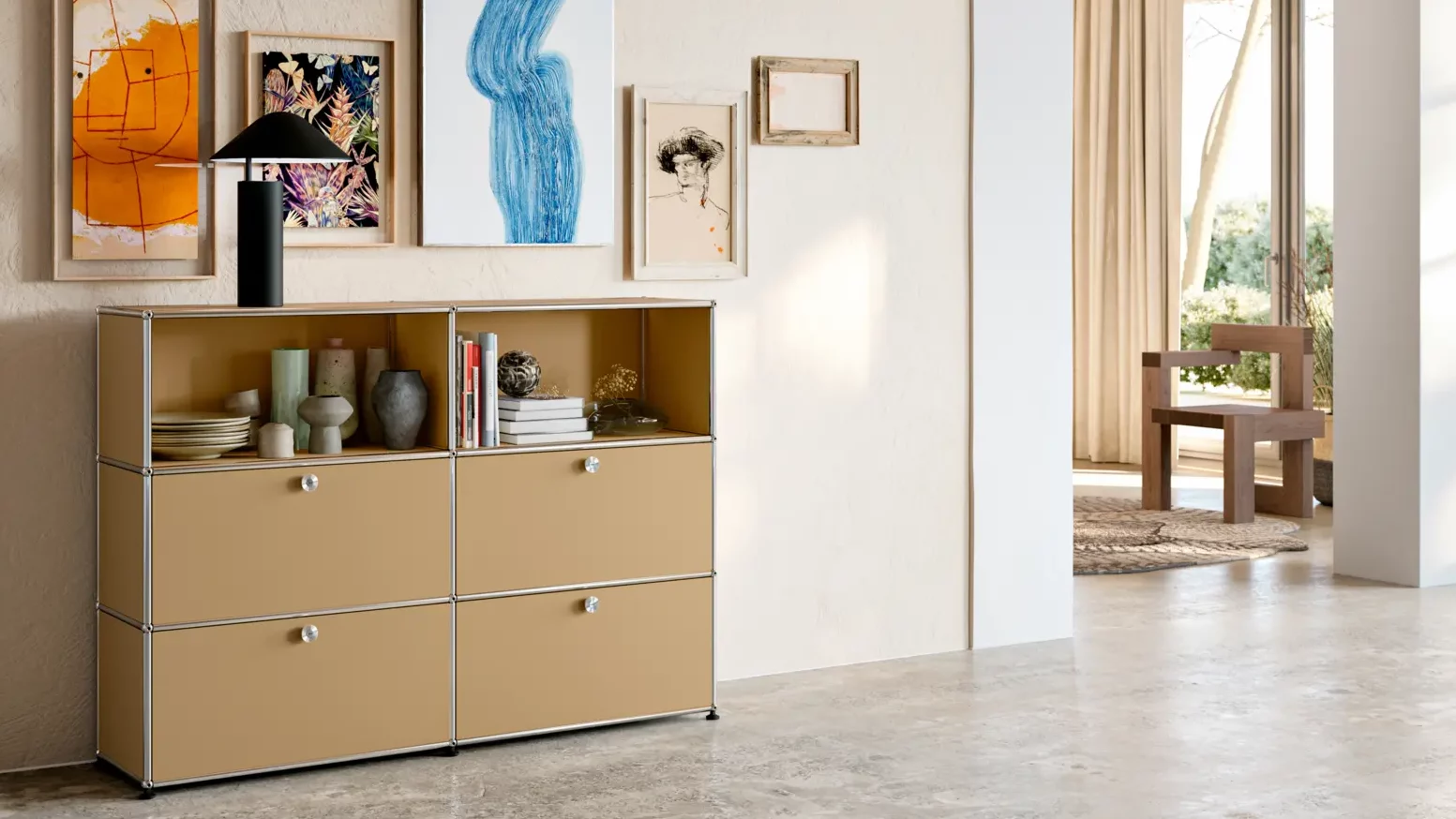 USM Möbel Mannheim: Sideboard in Beige